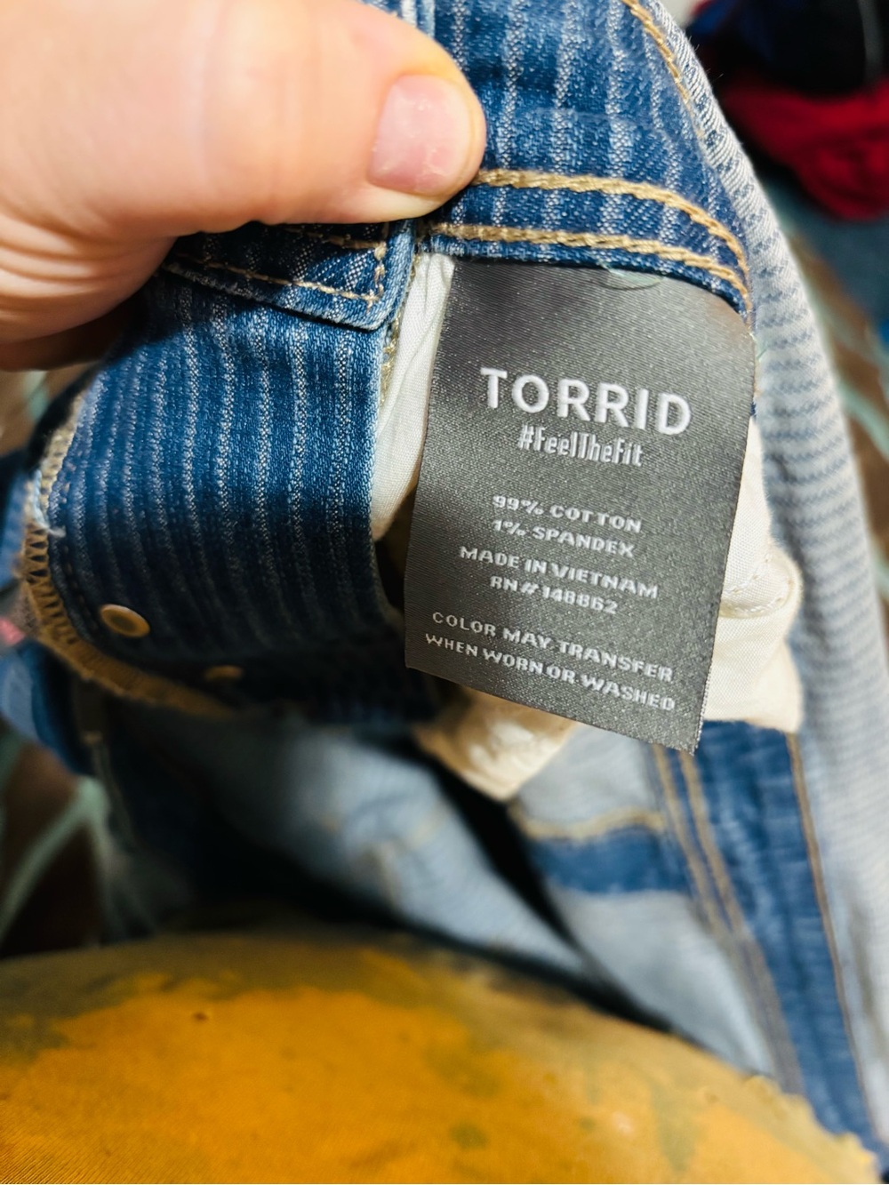 torrid Blue Corduroy Short Overalls - Picture 8 of 9